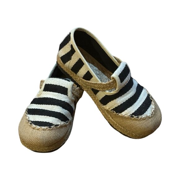 Striped Flat Canvas Shoes - Picture 1 of 7